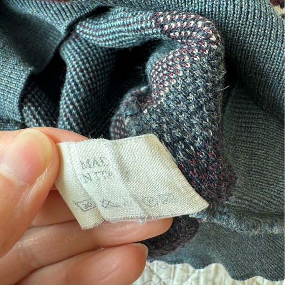 Vintage Men's Patterned Sweater - Multicolor Size XL - Picture 5 of 10